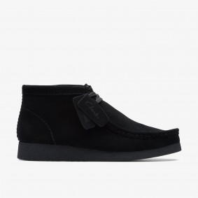 Clarks Outlet Wallabee EVO Boot Black Suede Black Suede 261728237095