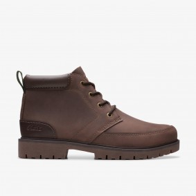 Clarks Outlet Rossdale Mid Brown Warmlined Leather Brown Warmlined Leather 261734537075