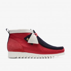 Clarks Outlet Wallabee FTRE Red/Ink Ink White 261672357070