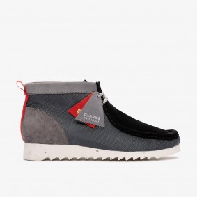 Clarks Outlet Wallabee FTRE Grey/Ink Ink White 261672367085