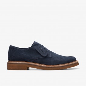 Clarkdale Derby Navy Suede Clarks Outlet Navy Suede 261761097080