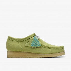 Wallabee Pale Lime Suede Clarks Outlet Pale Lime Suede 261758557110