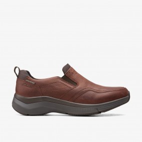 Clarks Outlet Wave 2.0 Edge Brown Oily Dark Taupe 261551097140