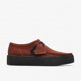 Clarks Outlet Wallabee Cup Rust Suede Black Nubuck 261736587085