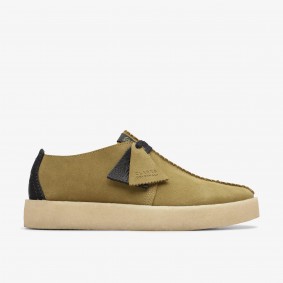 Clarks Outlet Trek Cup Mid Green Suede Mid Green Suede 261736327085