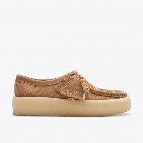 Clarks Outlet Wallabee Cup Tan Cord Warm Beige 261740064065