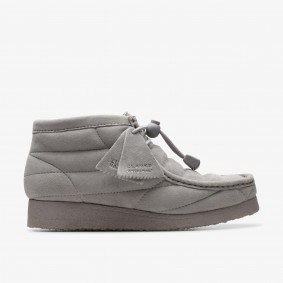 Clarks Outlet Wallabee Boot Grey Suede Cloud Grey Suede 261732314070