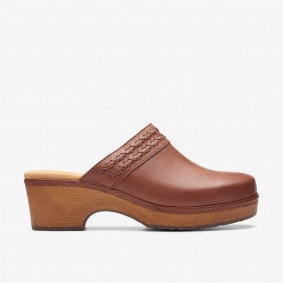 Clarks Outlet Paizlee Poppy Tan Leather Tan Leather 261751884095
