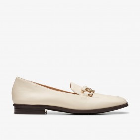Clarks Outlet Sarafyna Rae Ivory Leather Ivory Leather 261773624055