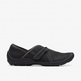 Clarks Outlet Fiana Braley Black Leather Black Leather 261712025075