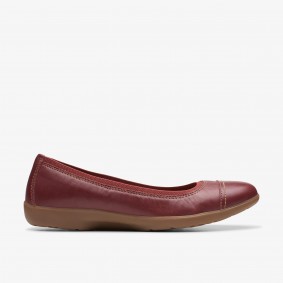 Clarks Outlet Meadow Opal Chestnut Leather Chestnut Leather 261743613045