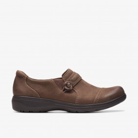 Clarks Outlet Carleigh Pearl Taupe Nubuck Taupe Nubuck 261750503045