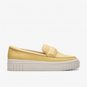 Clarks Outlet Mayhill Cove Yellow Leather Yellow Leather 261764314025