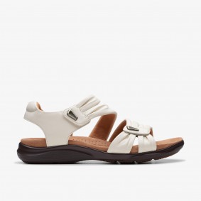 Clarks Outlet Kitly Ave Off White Leather Bronze Leather 261773064070