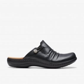 Clarks Outlet Laurieann Bay Black Leather Black Leather 261743113075